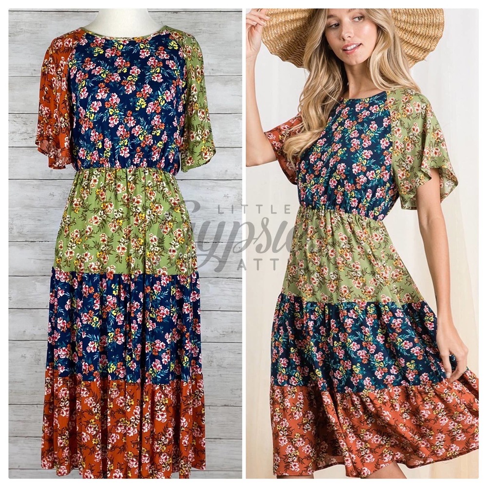 Handmade Frolic in the Meadow Prairie Dress - Picture 13 of 14